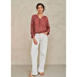 NEW M.A.B.E. ari long sleeve top in berry
